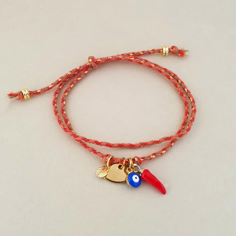 Bracelet Gri-Gri rouge