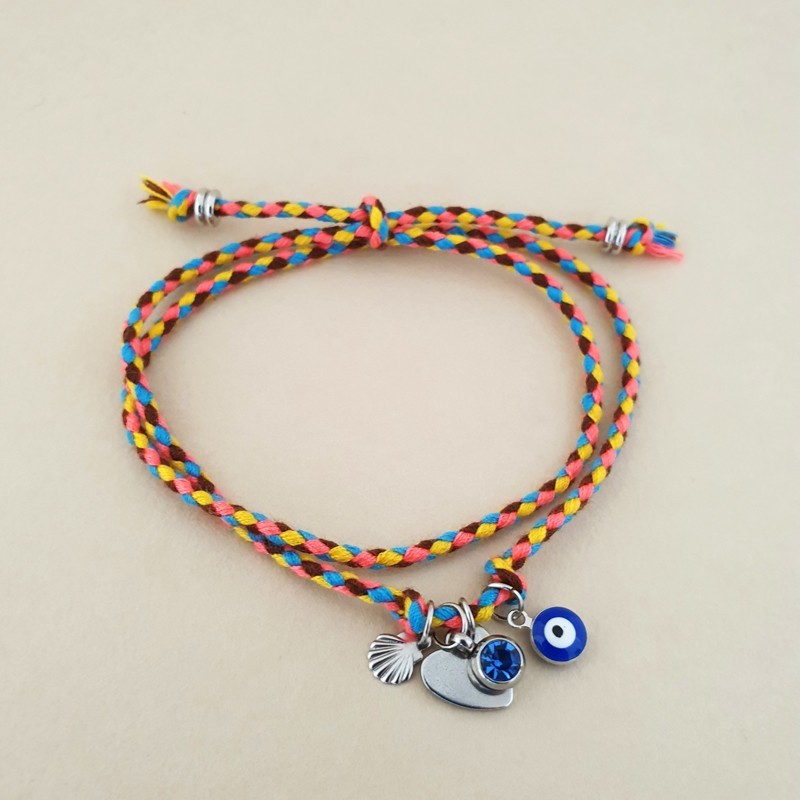 Bracelet Gri-Gri multicolore